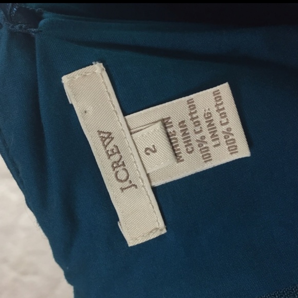 JCrew Erica Cotton Cady Strapless in Matisse Blue - Picture 5 of 7